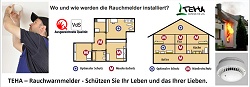 Rauchmelderpflicht München, Rauchmelder, Rauchwarnmelder Frankfurt. Wo und wie werden die Rauchmelder installiert?