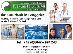 Zellentherapie Lenggries, Zellenkuren, Zelltherapie, Stammzellentherapie, Cell Therapy, München, Germany