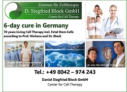 Embryonic stem cell therapy Dr. Siegfried Block Germany, Sanatorium Cell Therapy Lenggries
